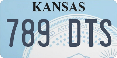 KS license plate 789DTS