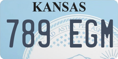 KS license plate 789EGM