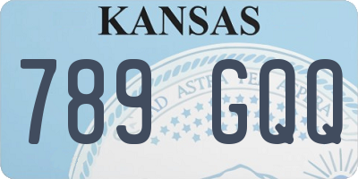 KS license plate 789GQQ