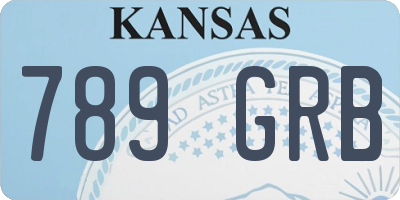 KS license plate 789GRB