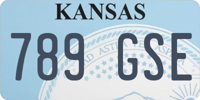 KS license plate 789GSE