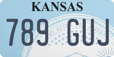 KS license plate 789GUJ