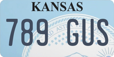 KS license plate 789GUS