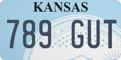 KS license plate 789GUT