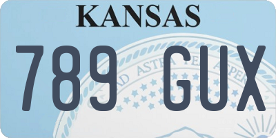 KS license plate 789GUX