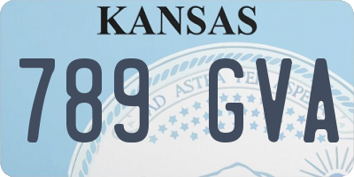 KS license plate 789GVA