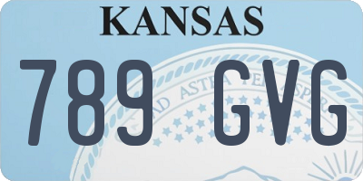 KS license plate 789GVG
