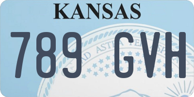 KS license plate 789GVH