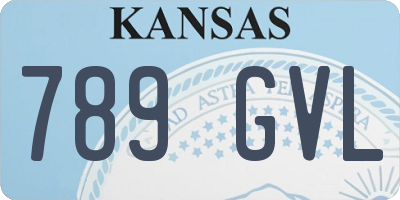 KS license plate 789GVL