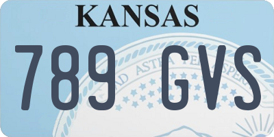 KS license plate 789GVS