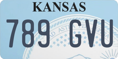 KS license plate 789GVU