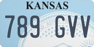 KS license plate 789GVV