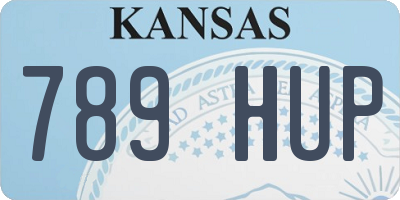 KS license plate 789HUP