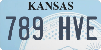 KS license plate 789HVE