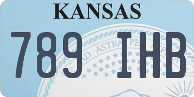 KS license plate 789IHB