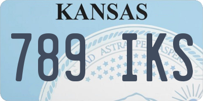 KS license plate 789IKS