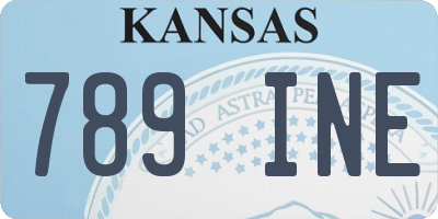 KS license plate 789INE