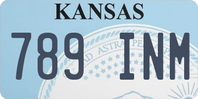 KS license plate 789INM
