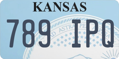 KS license plate 789IPQ