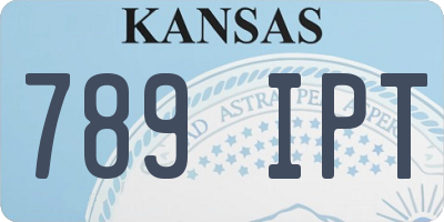 KS license plate 789IPT