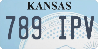 KS license plate 789IPV
