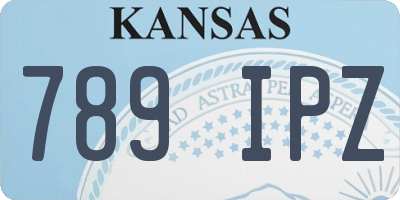 KS license plate 789IPZ