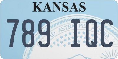 KS license plate 789IQC