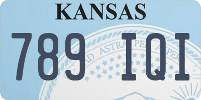 KS license plate 789IQI