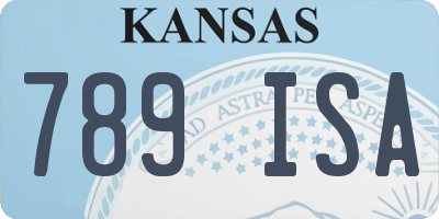 KS license plate 789ISA