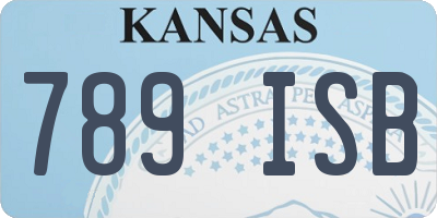 KS license plate 789ISB
