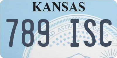 KS license plate 789ISC