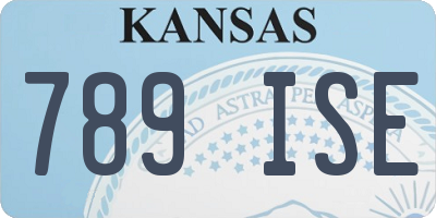 KS license plate 789ISE