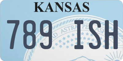 KS license plate 789ISH