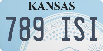 KS license plate 789ISI