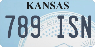 KS license plate 789ISN