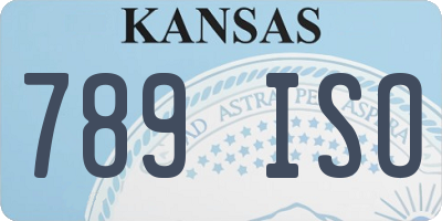 KS license plate 789ISO