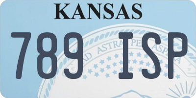 KS license plate 789ISP