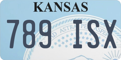 KS license plate 789ISX