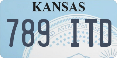 KS license plate 789ITD