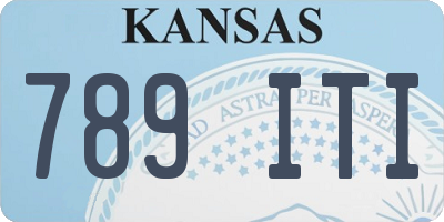 KS license plate 789ITI