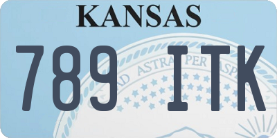KS license plate 789ITK