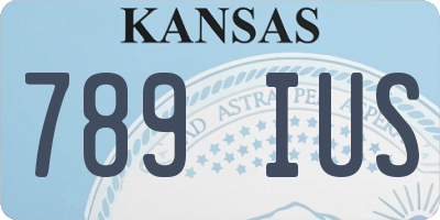 KS license plate 789IUS