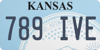 KS license plate 789IVE