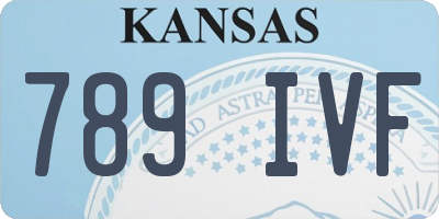 KS license plate 789IVF