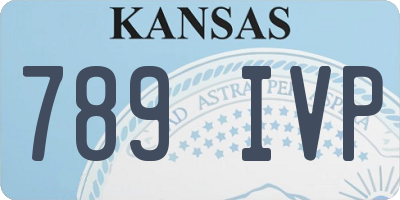 KS license plate 789IVP