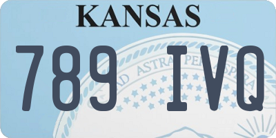 KS license plate 789IVQ