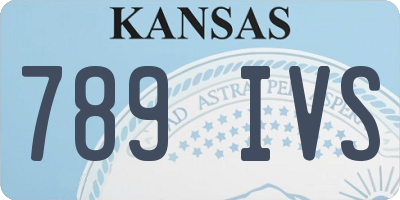 KS license plate 789IVS