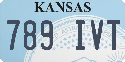 KS license plate 789IVT