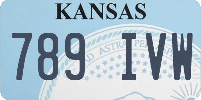 KS license plate 789IVW