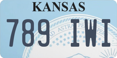 KS license plate 789IWI